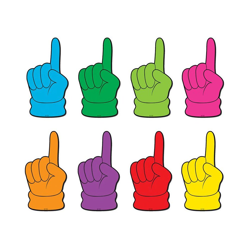 Pointing Hands Magnetic Accents, 16 Per Pack, 3 Packs. Picture 1