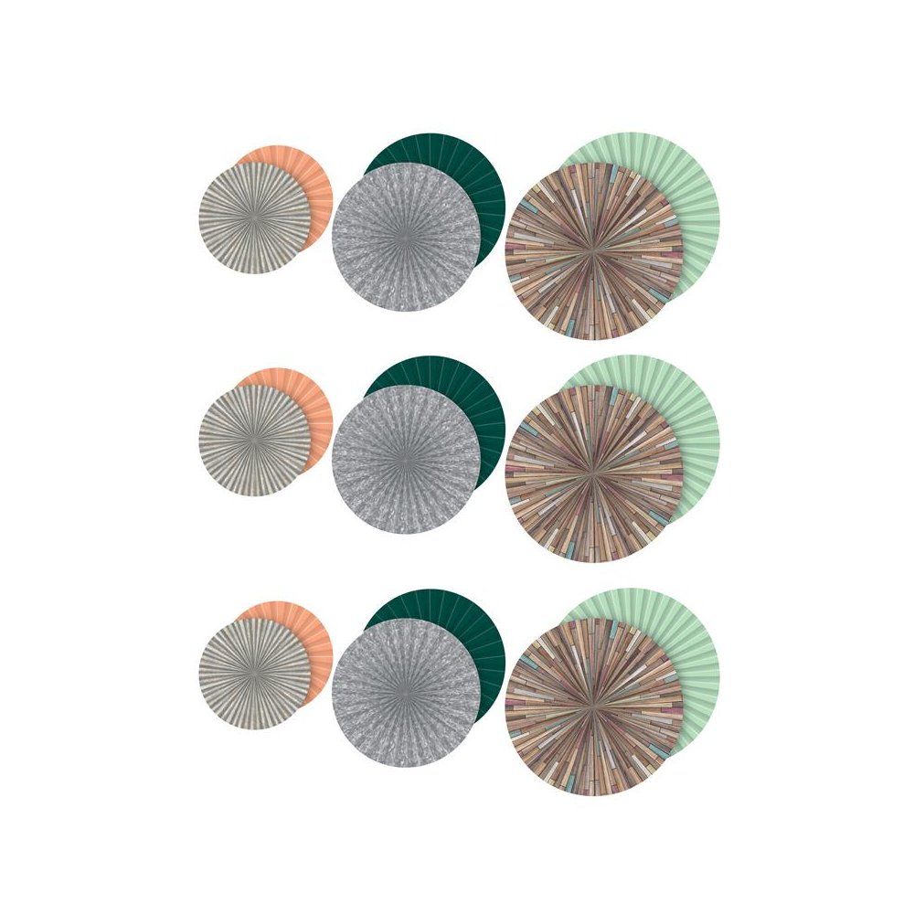 Home Sweet Classroom Hanging Paper Fans, 3 Per Pack, 3 Packs. Picture 1