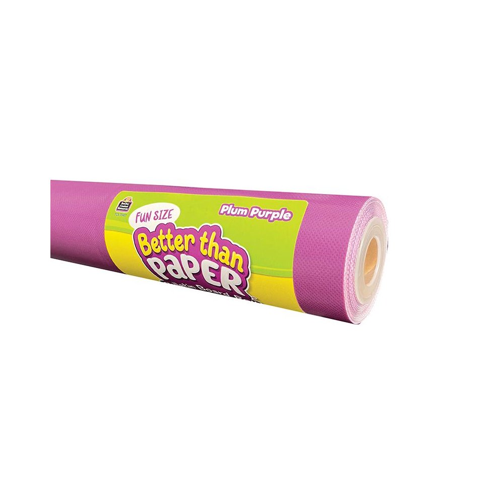 Fun Size Better Than Paper Bulletin Board Roll, Plum Purple, Pack of 3. Picture 1