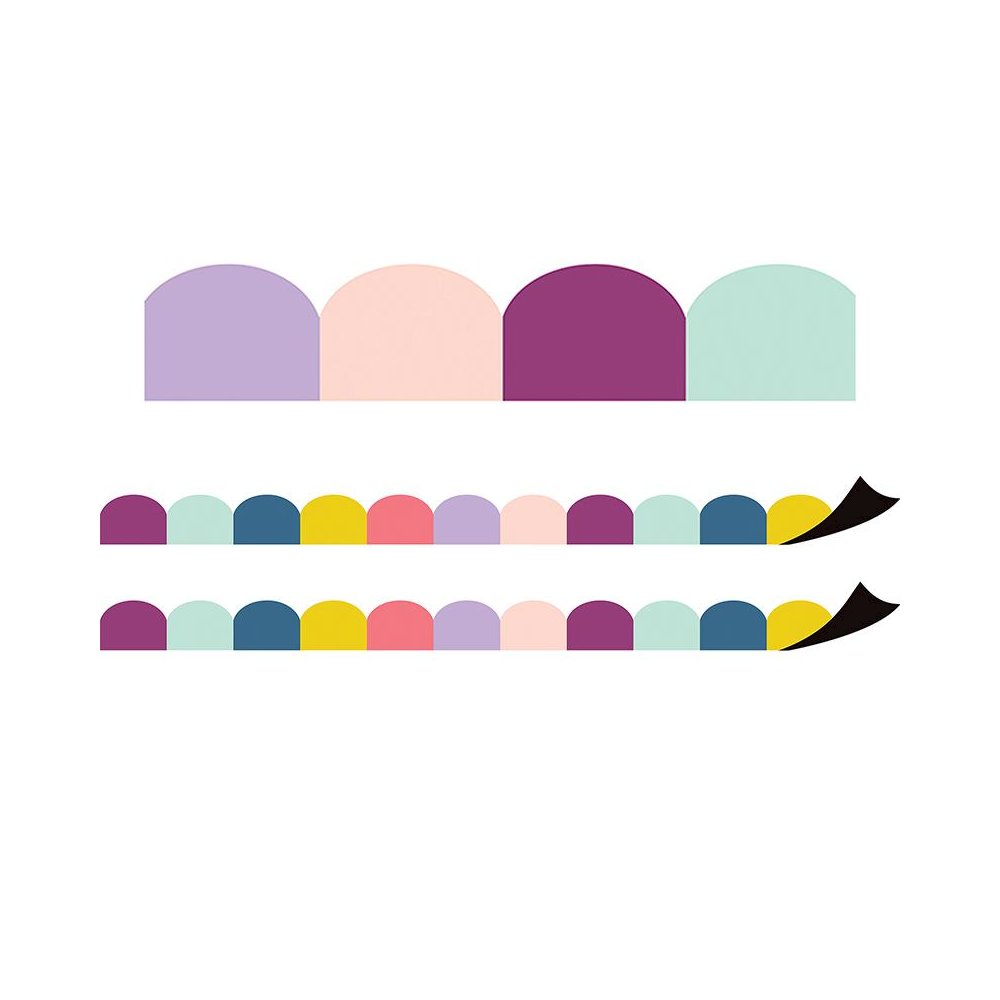 Oh Happy Day Scalloped Magnetic Border, 24 Feet Per Pack, 2 Packs. Picture 1