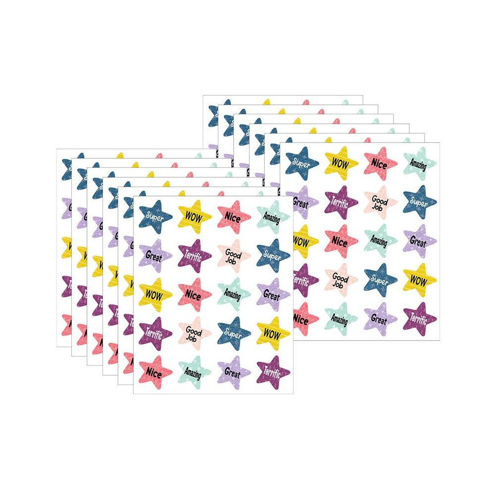 Oh Happy Day Star Rewards Stickers, 120 per Pack, 12 Packs. Picture 1