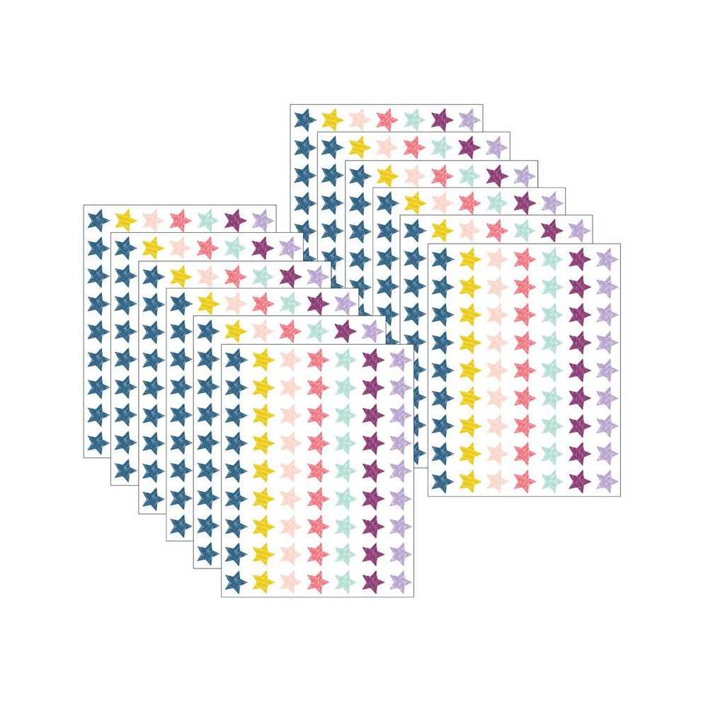 Oh Happy Day Stars Mini Stickers, 377 Per Pack, 12 Packs. Picture 1