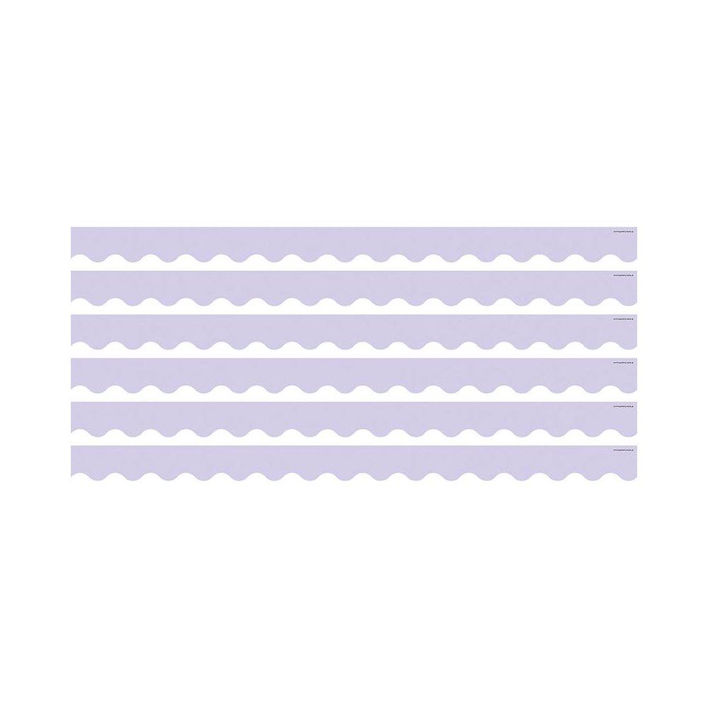 Lavender Scalloped Border Trim, 35 Feet Per Pack, 6 Packs. Picture 1