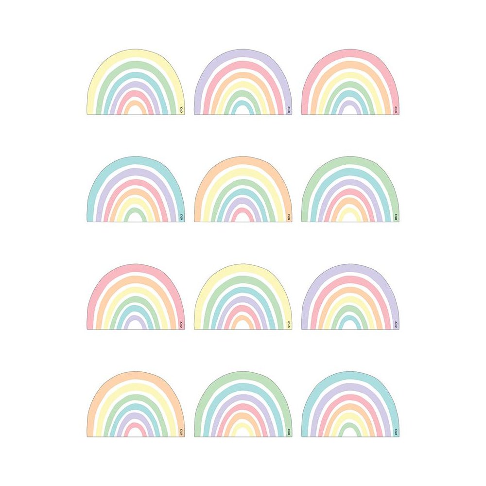 Patel Pop Rainbows Mini Accents, 36 Per Pack, 6 Packs. Picture 1