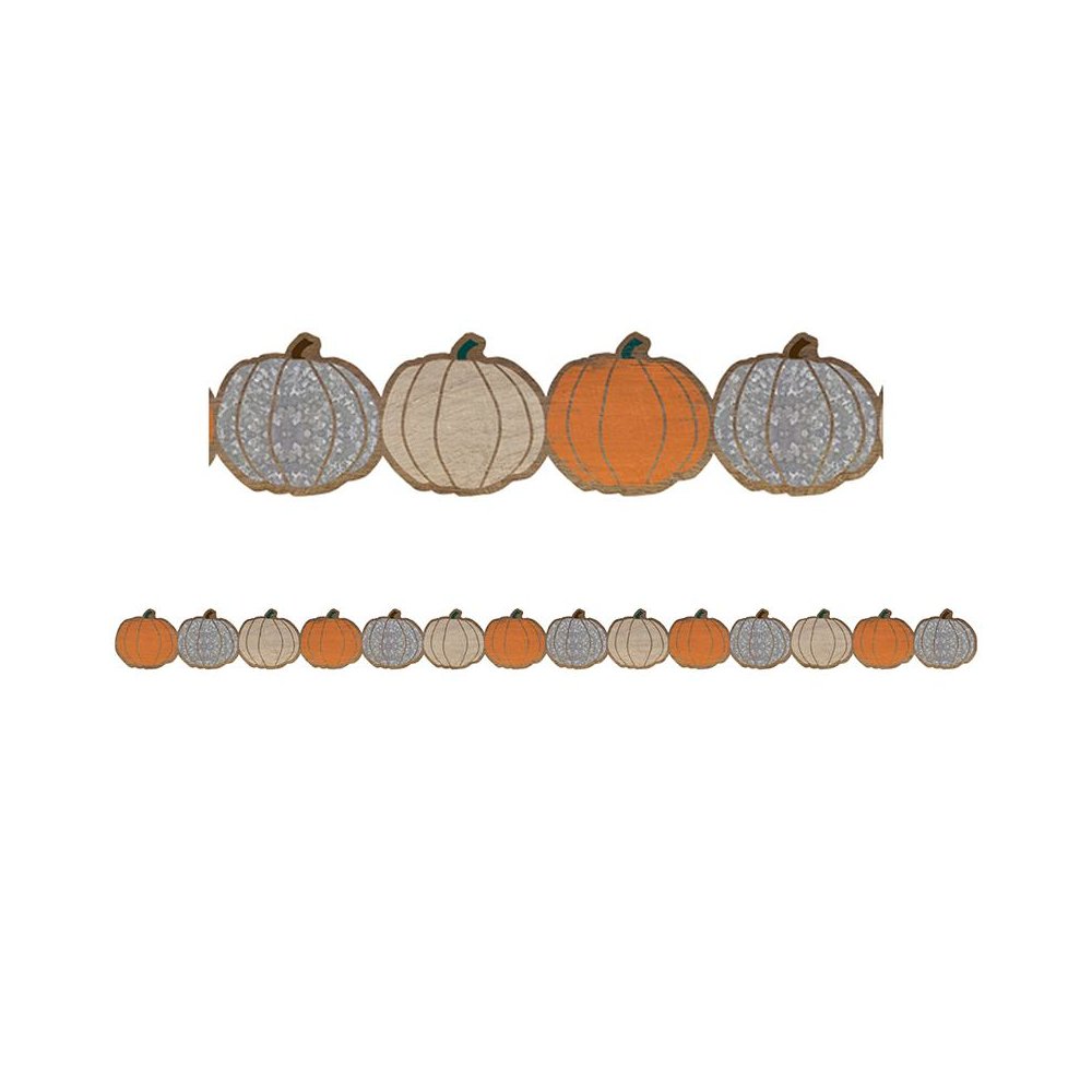Home Sweet Classroom Pumpkins Die-Cut Border Trim, 35 Feet Per Pack, 6 Packs. Picture 1
