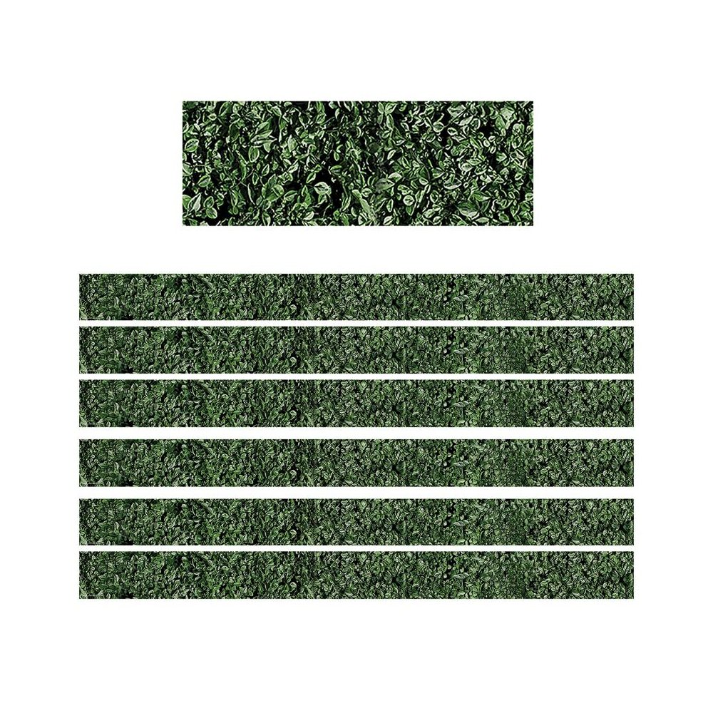Modern Farmhouse Boxwood Straight Border Trim, 35 Feet, 6 Packs. Picture 1