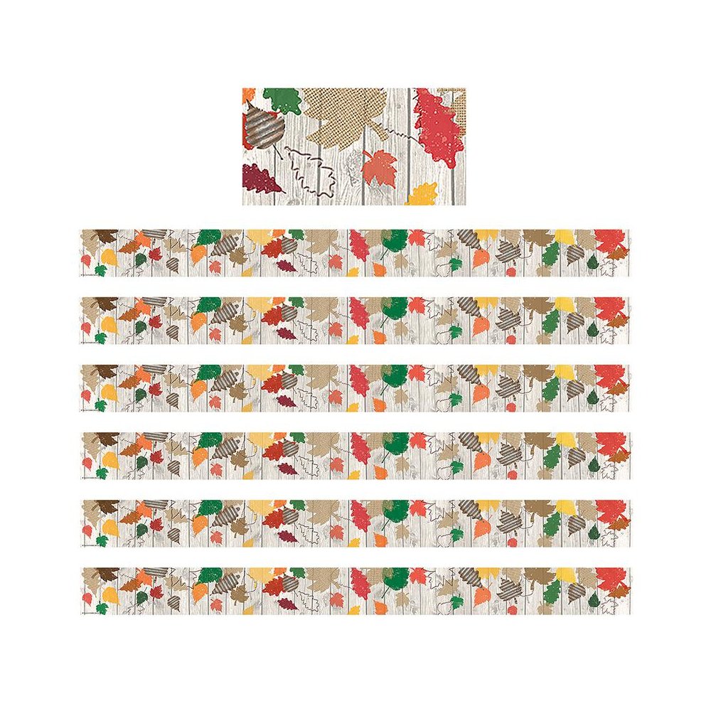 Home Sweet Classroom Happy Fall Straight Border Trim, 35 Feet Per Pack, 6 Packs. Picture 1