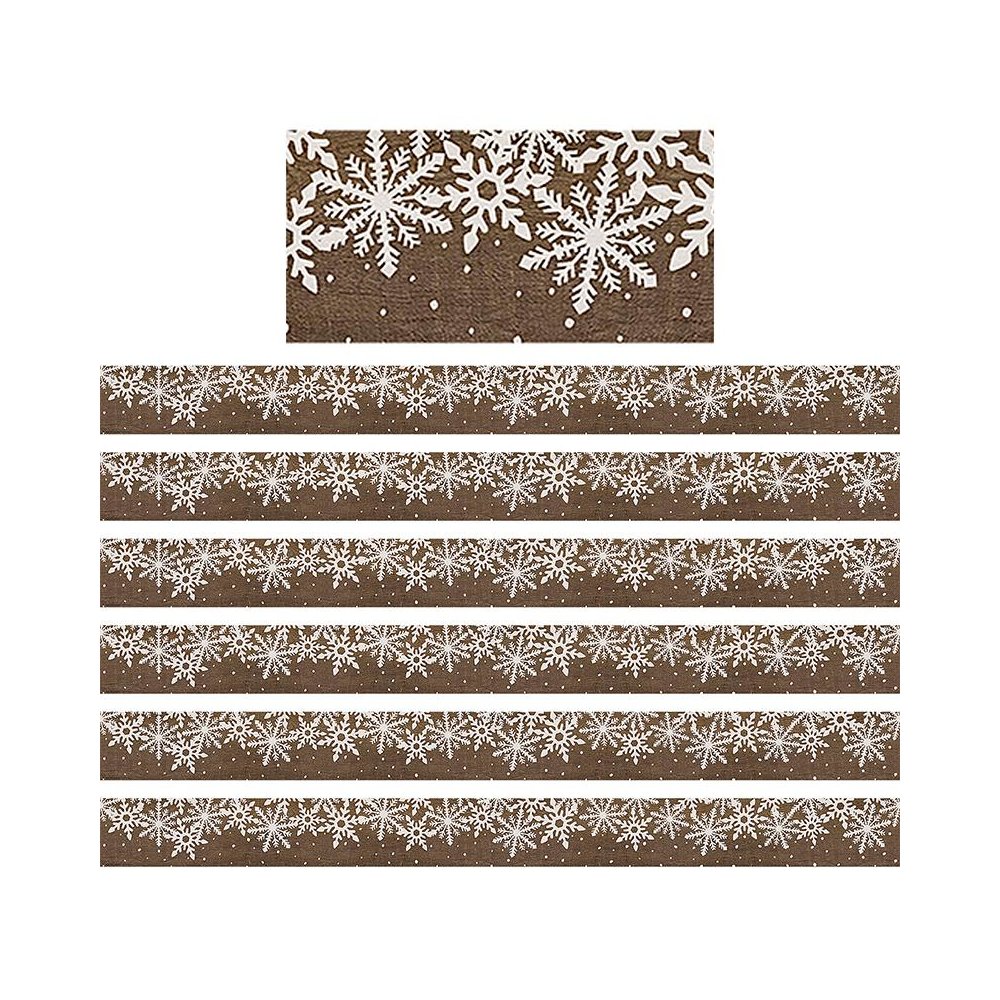 Home Sweet Classroom Winter Straight Border Trim, 35 Feet Per Pack, 6 Packs. Picture 1