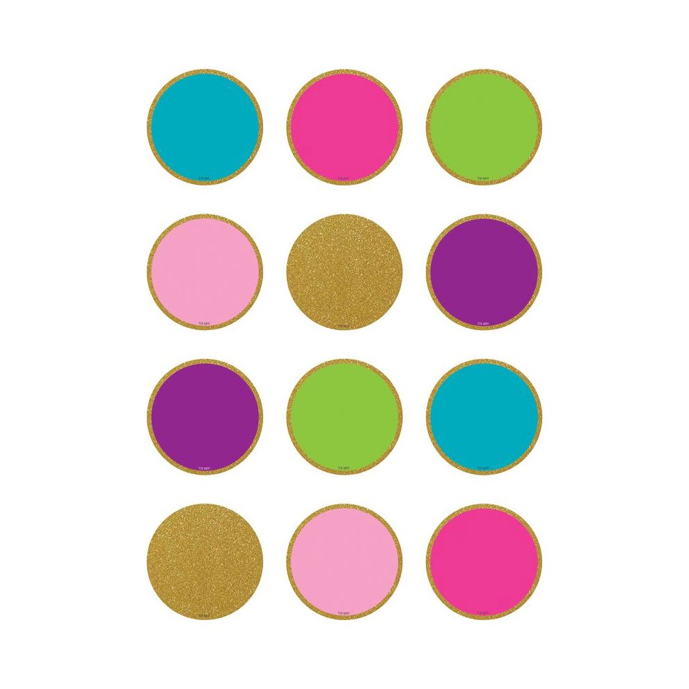 Confetti Mini Circles Mini Accents, 2-5/8", 36 Per Pack, 6 Packs. Picture 1