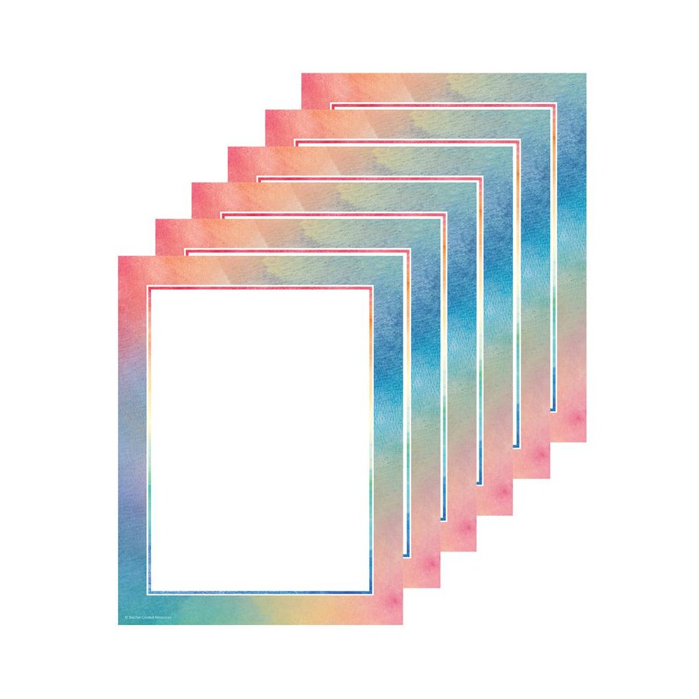 Watercolor Computer Paper, 50 Sheets Per Pack, 6 Packs. Picture 1