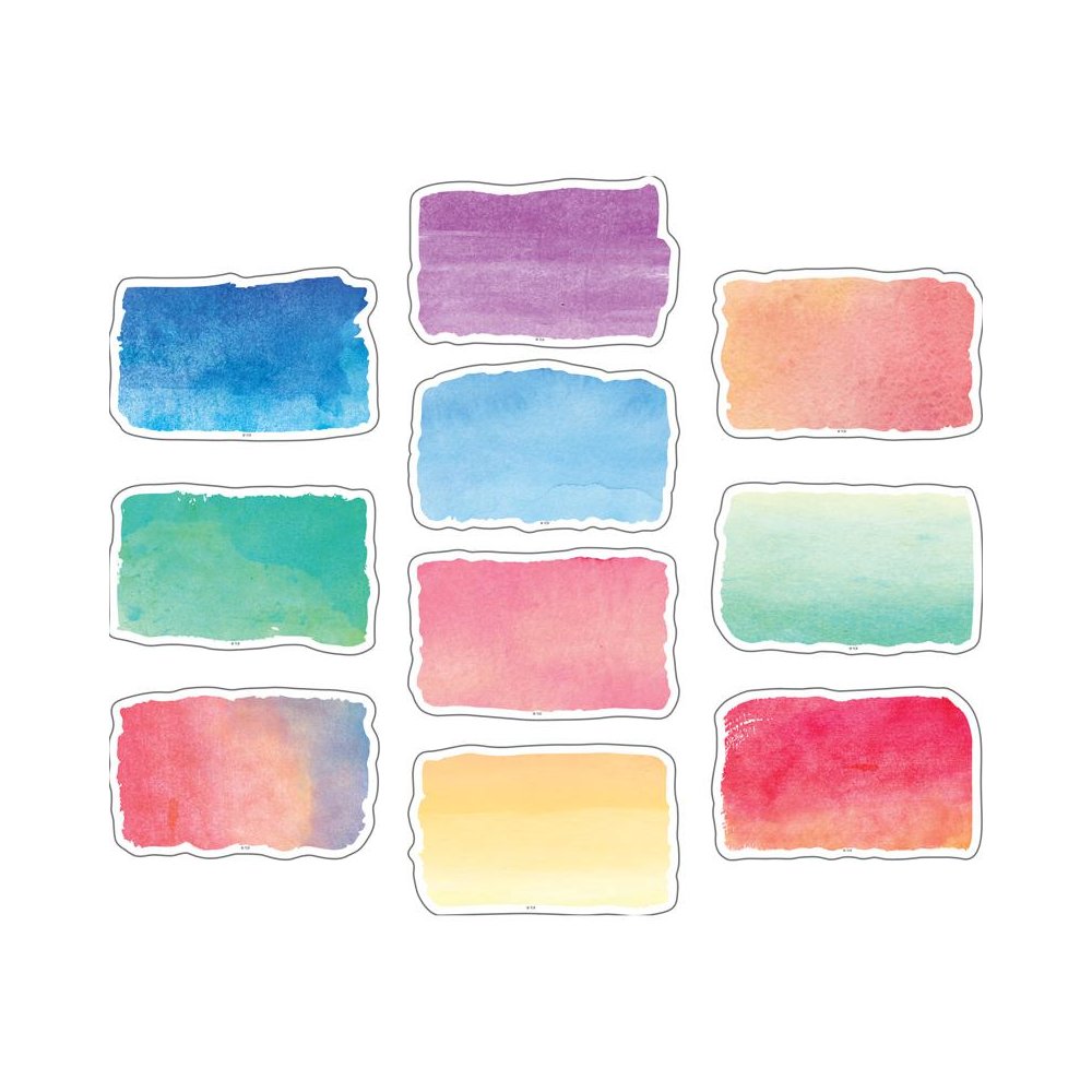 Watercolor Accents, 30 Per Pack, 3 Packs. Picture 1