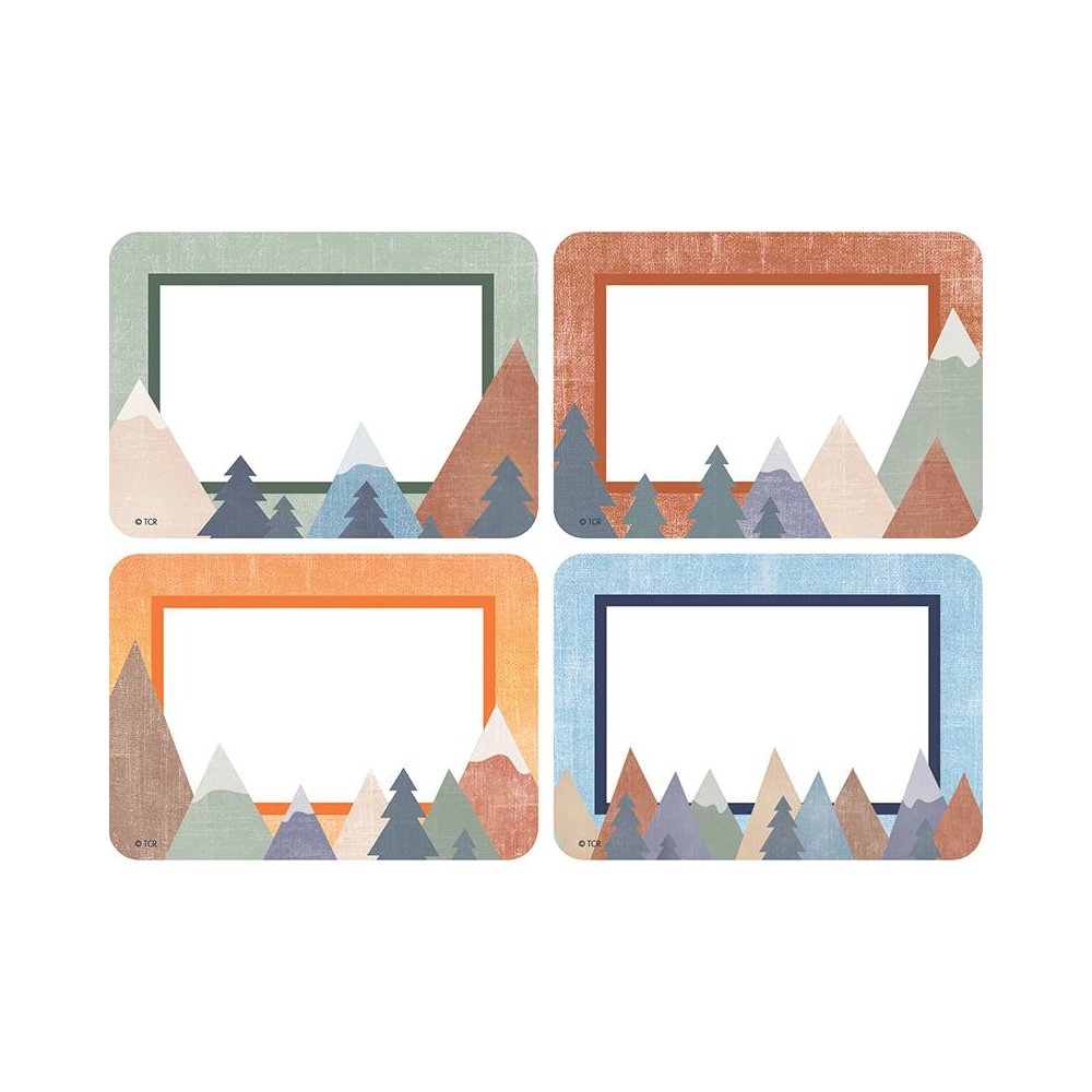 Moving Mountains Name Tags/Labels Multi-Pack, 36 Per Pack, 6 Packs. Picture 1