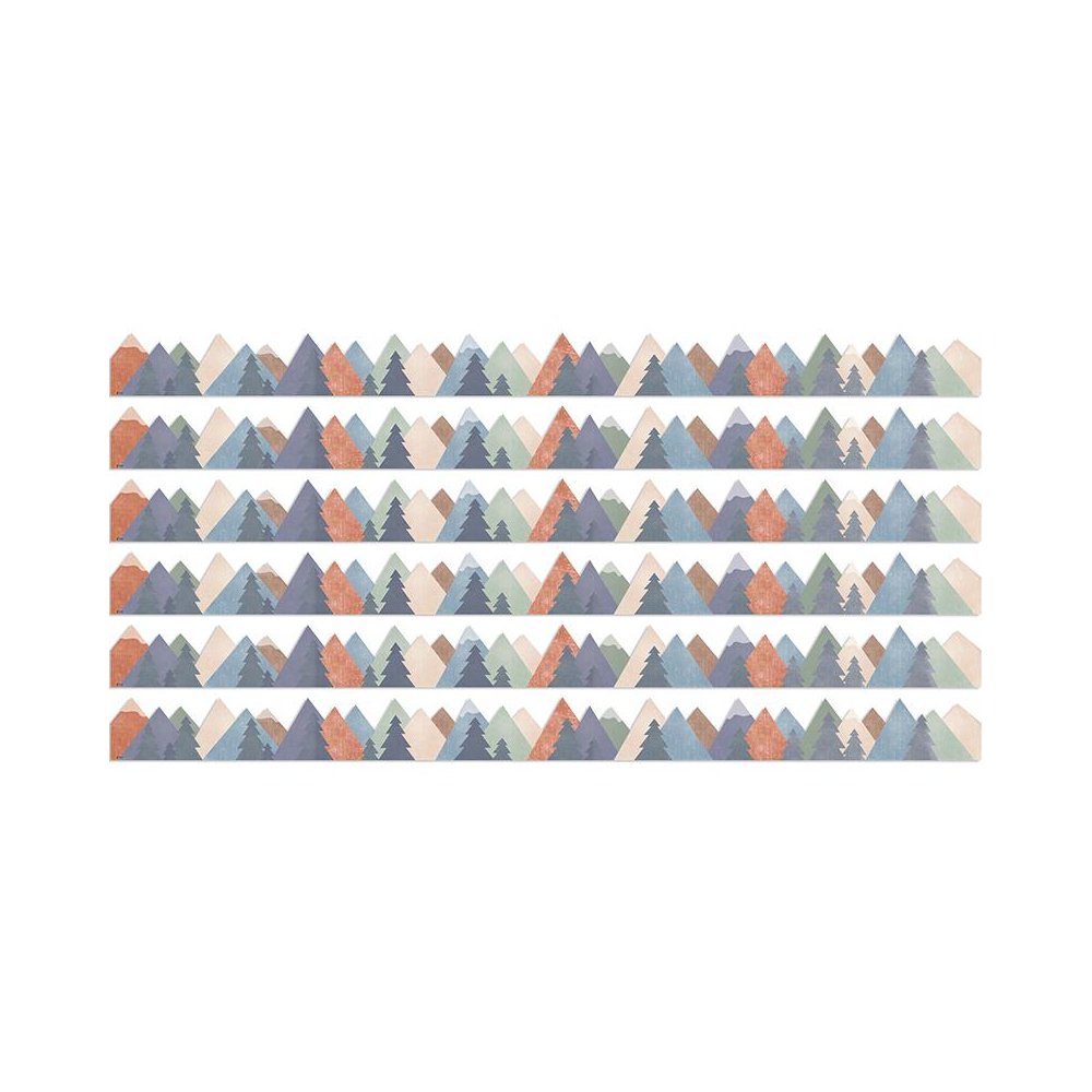 Moving Mountains Die-Cut Border Trim, 35 Feet Per Pack, 6 Packs. Picture 1