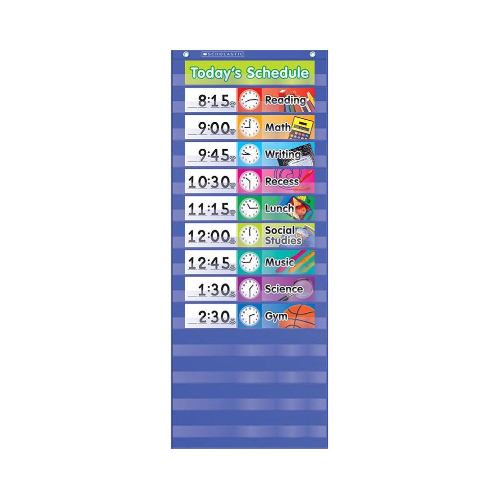 DAILY SCHEDULE POCKET CHART GR K-5. Picture 1