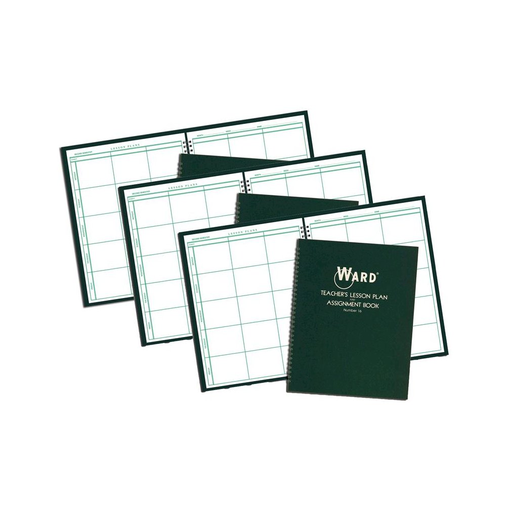 Teacher Lesson Plan/Assignment Book, 6 Period, 44 Weeks, Pack of 3. Picture 1