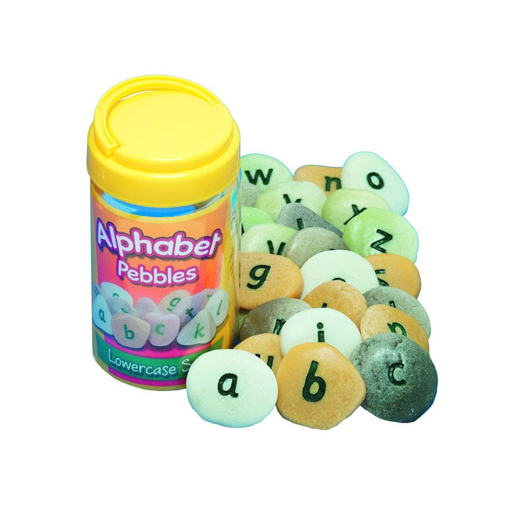 LOWERCASE ALPHABET PEBBLES. Picture 1