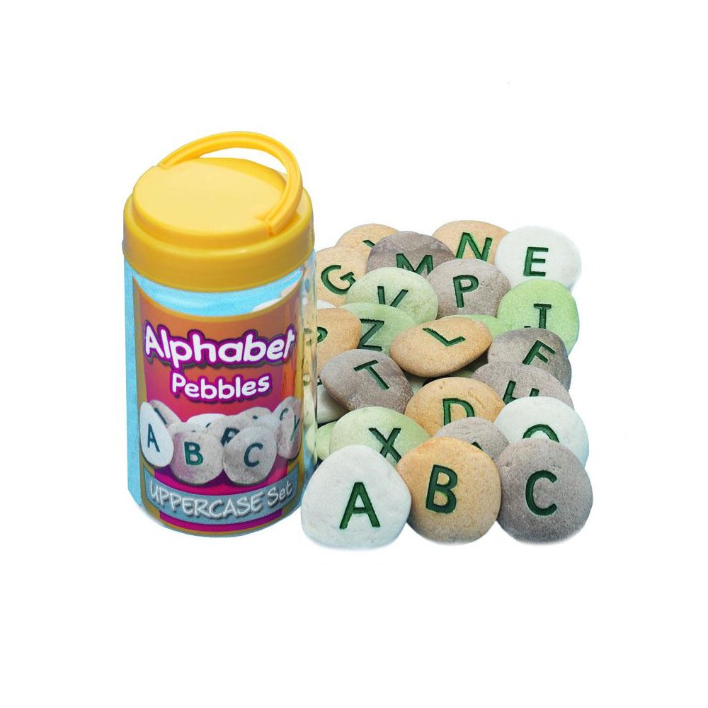 UPPERCASE ALPHABET PEBBLES. Picture 1