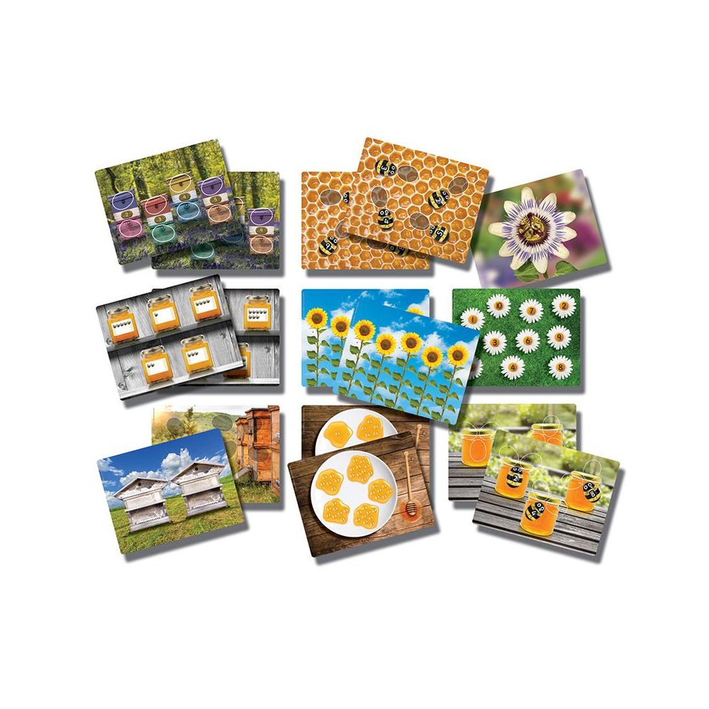 Honey Bee Early Number Cards, Set of 16. Picture 1