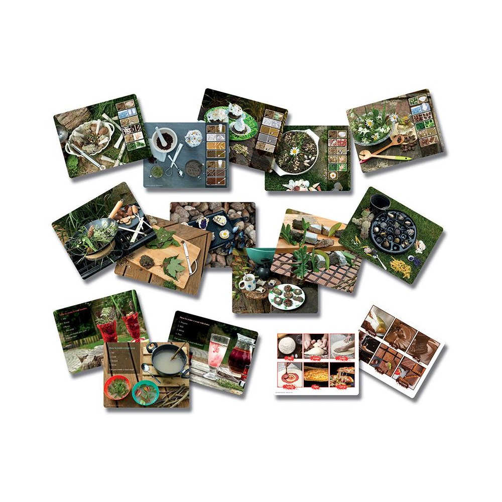 Mud Kitchen Activity Cards. Picture 1