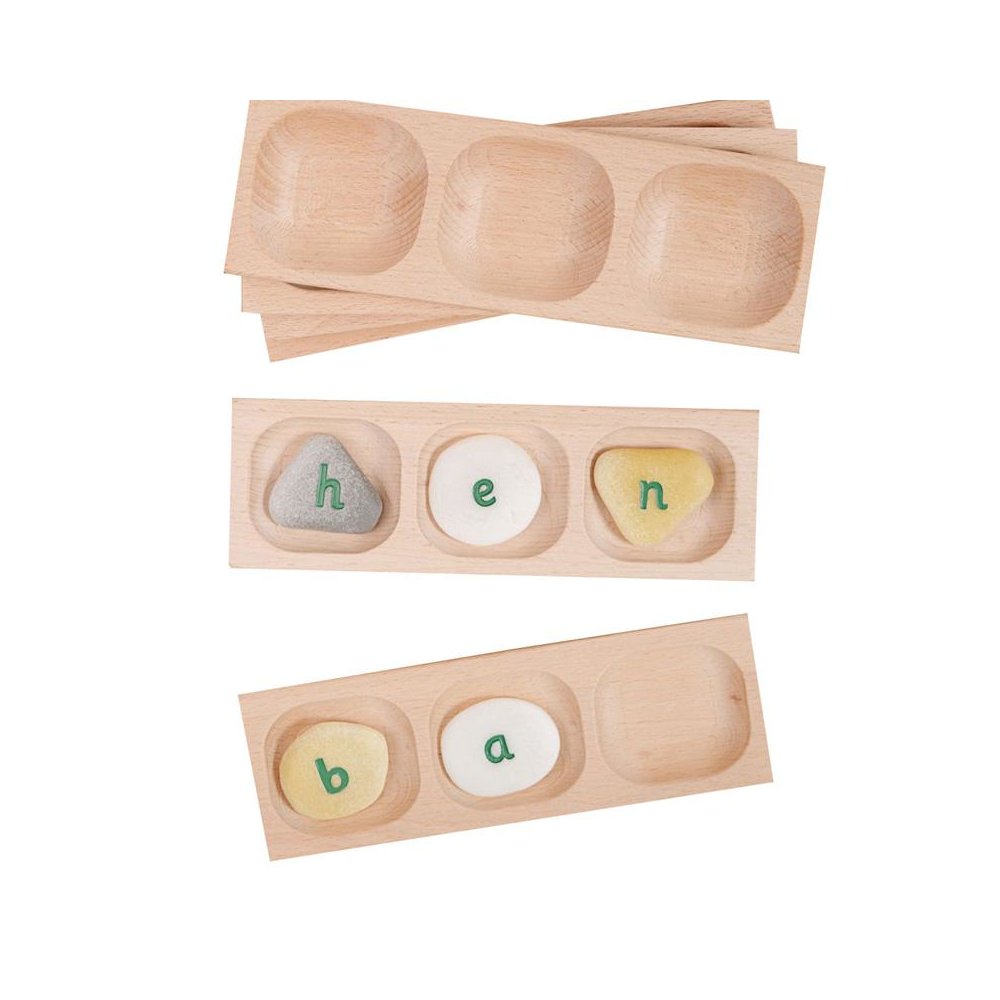 Three-Pebble Word-Building Tray. Picture 1