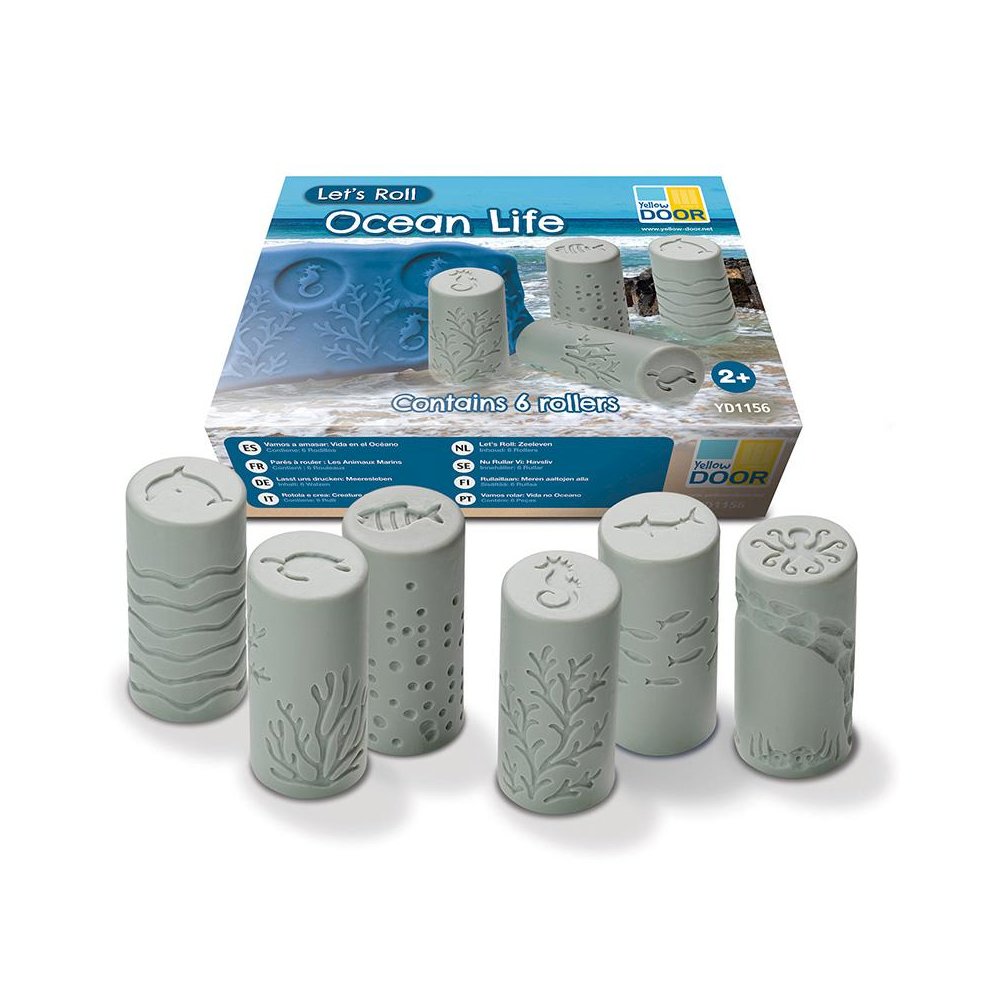 Let's Roll, Ocean Life Rollers, Set of 6. Picture 1