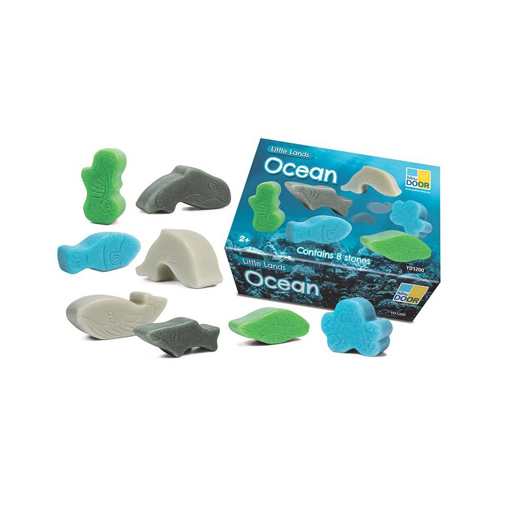 Little Lands – Ocean, Set of 8 Stone Figures. Picture 1