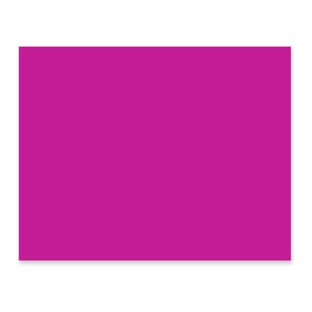 Pacon Railroad Board - Art, Mat, Painting, Marker, Poster, Stenciling, Mounting, Block Printing - 22" x 28" - 25 / Carton - Magenta. Picture 1
