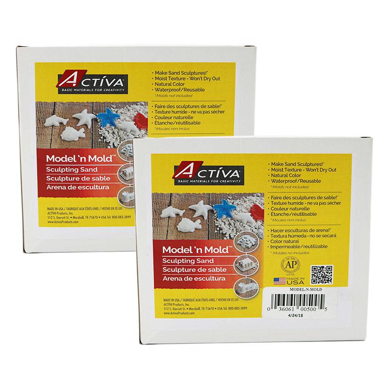 Model 'n Mold Sculpting Sensory Sand, 3 lbs. Per Pack, 2 Packs. Picture 1