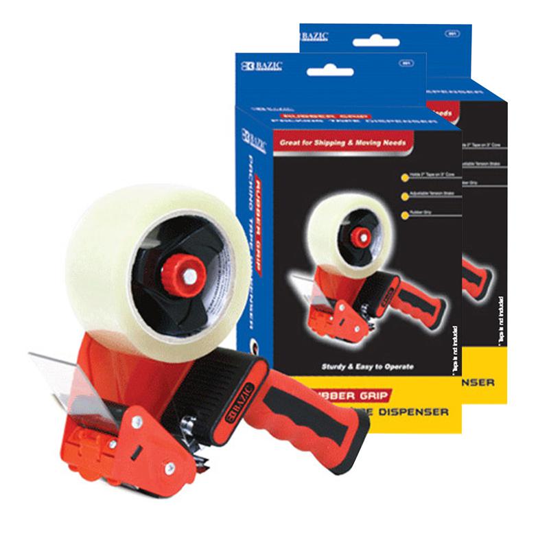 Rubber Grip Premium Comfort Packing Tape Dispenser, Pack of 2. Picture 1