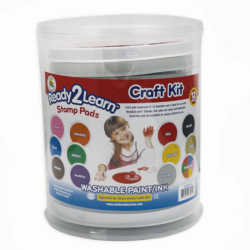 JUMBO CIRCULAR WASHABLE PADS CRAFT KIT. Picture 1