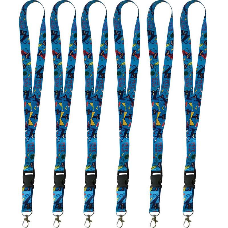 Pete The Cat Lanyard, Pack of 6. Picture 1
