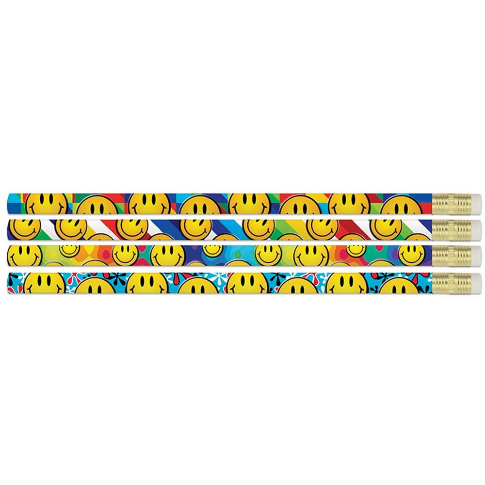 Smiley Sensations Pencils, 12 Per Pack, 12 Packs. Picture 1