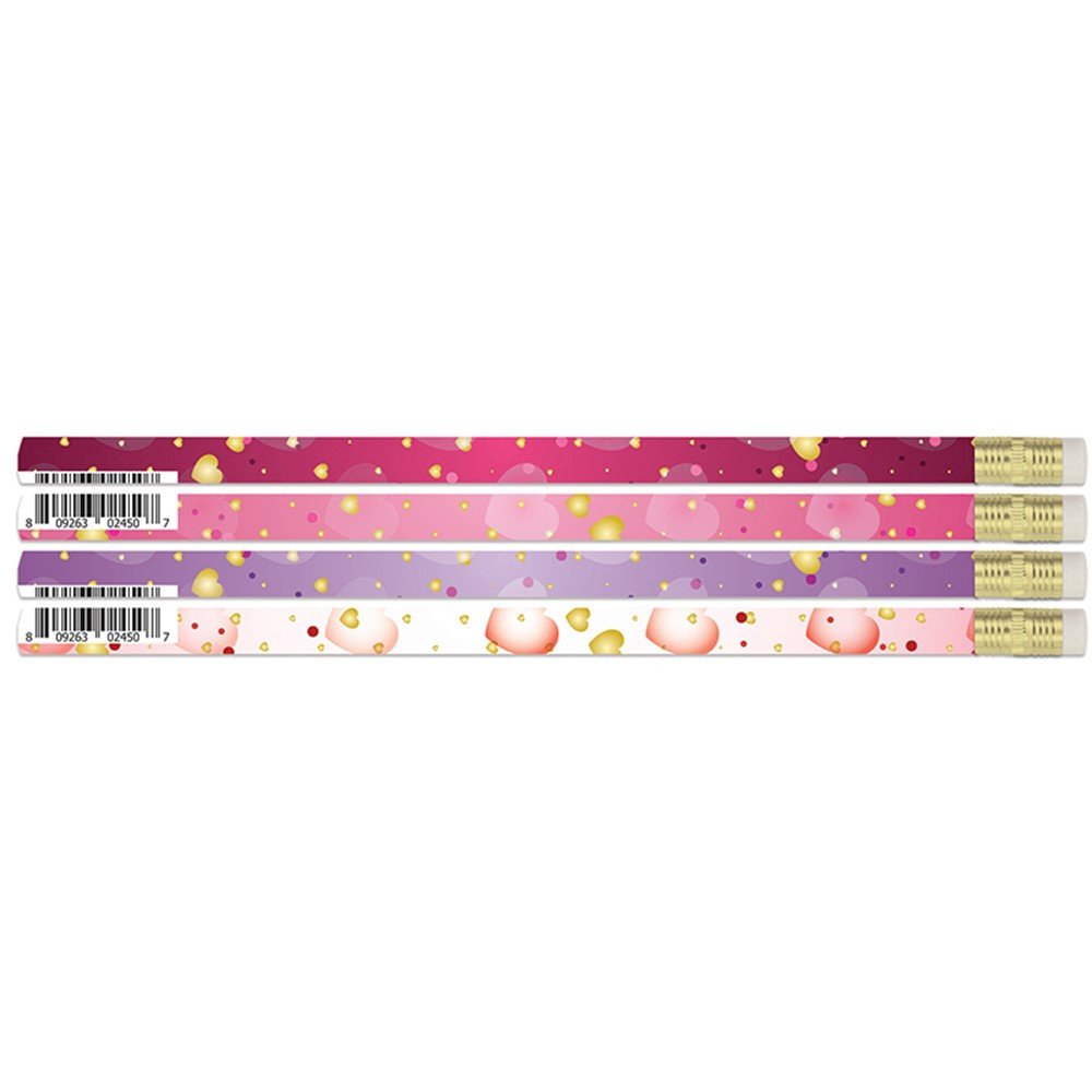 Dreamy Hearts Pencils, 12 Per Pack, 12 Packs. Picture 1