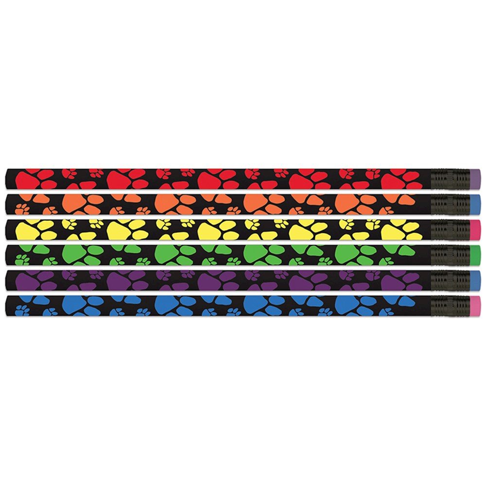 Neon Paws Pencils, 12 Per Pack, 12 Packs. Picture 1