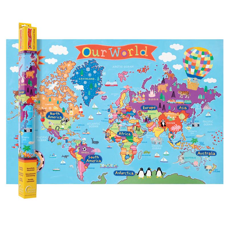 WORLD MAP FOR KIDS. Picture 1