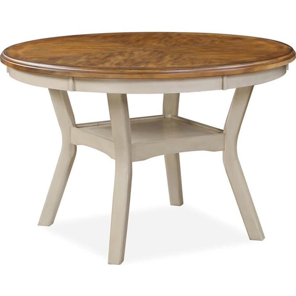Mitchell Solid Wood 5Pc Dining Set in White/Brown Bisque. Picture 7