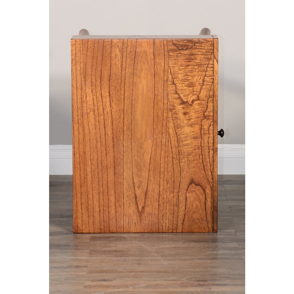 American Modern 24" Mitred Solid Wood Night Stand in Cinnamon. Picture 5