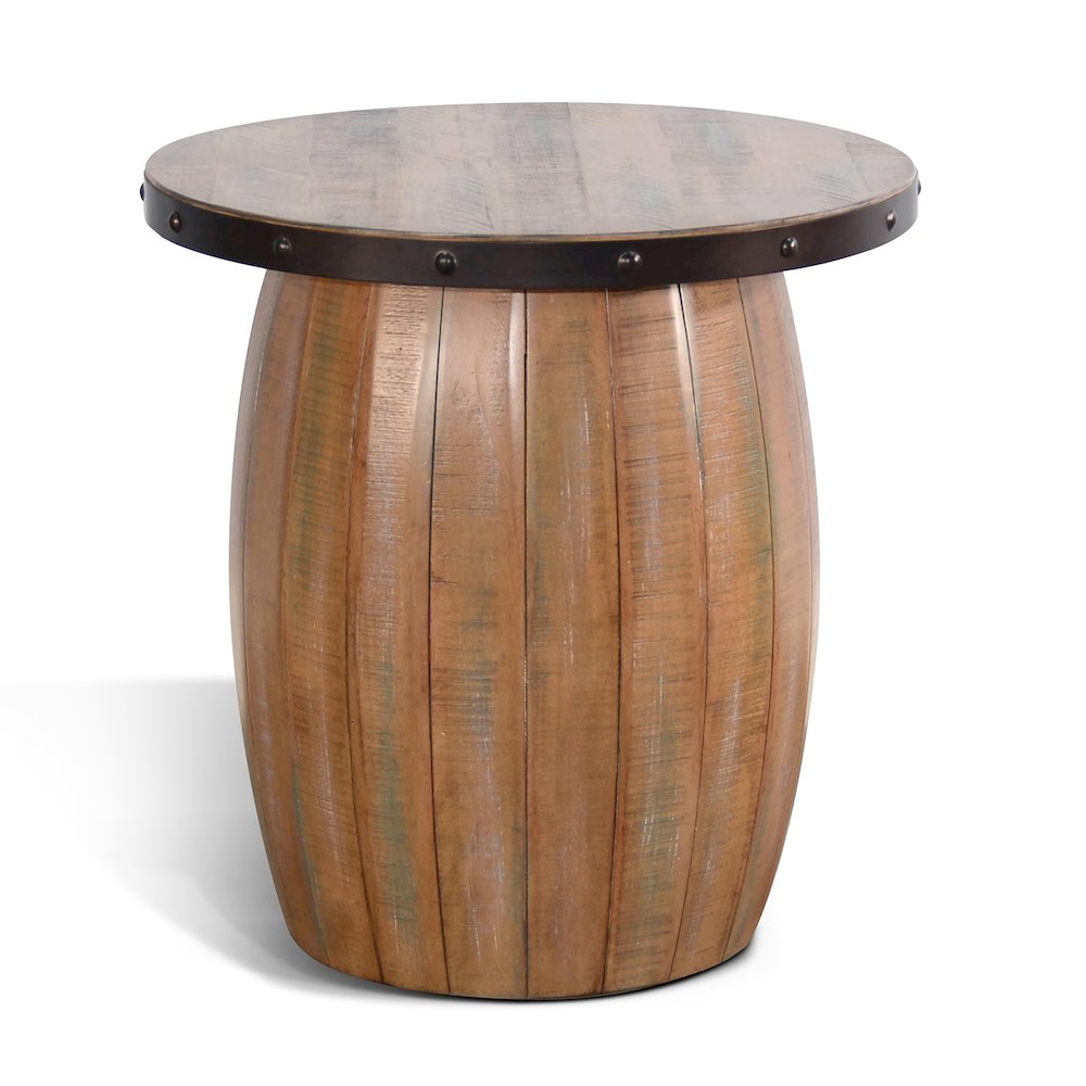 End Table, Antique Brown. Picture 1