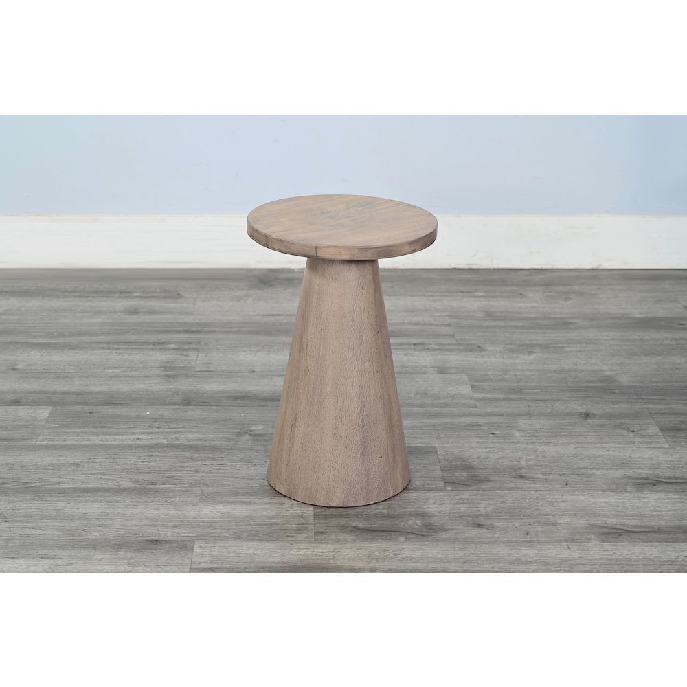 Felicity Modern Solid Wood Pedestal Side Table. Picture 2