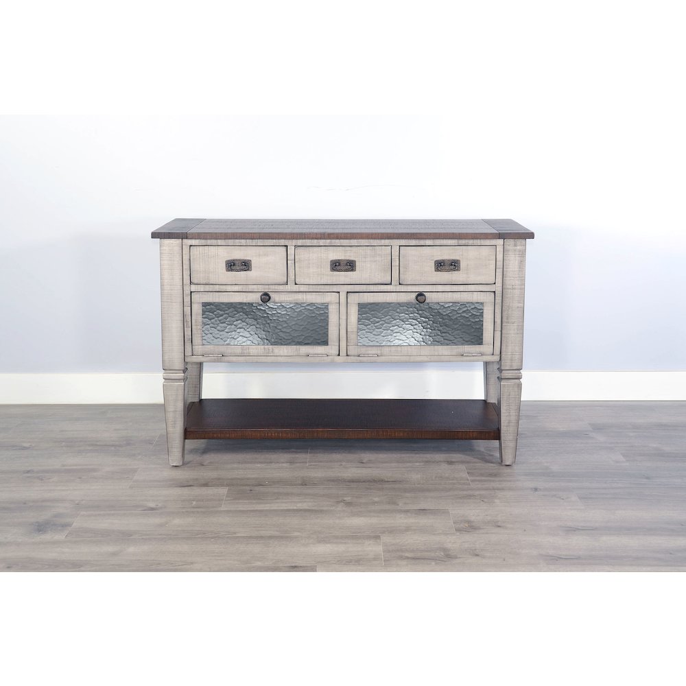 Homestead Hills Alpine Grey Wood Server. Picture 5
