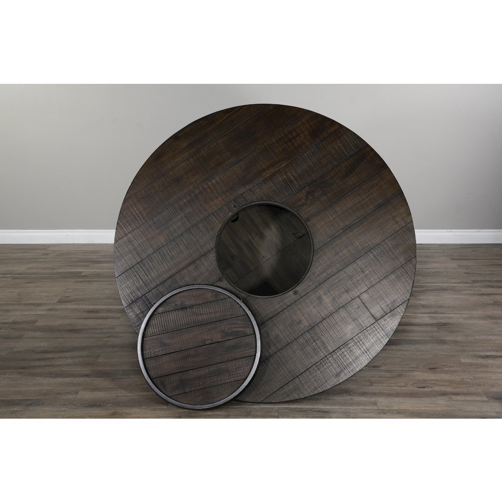 Round Pub Table with Wine Barrel Base. Picture 4