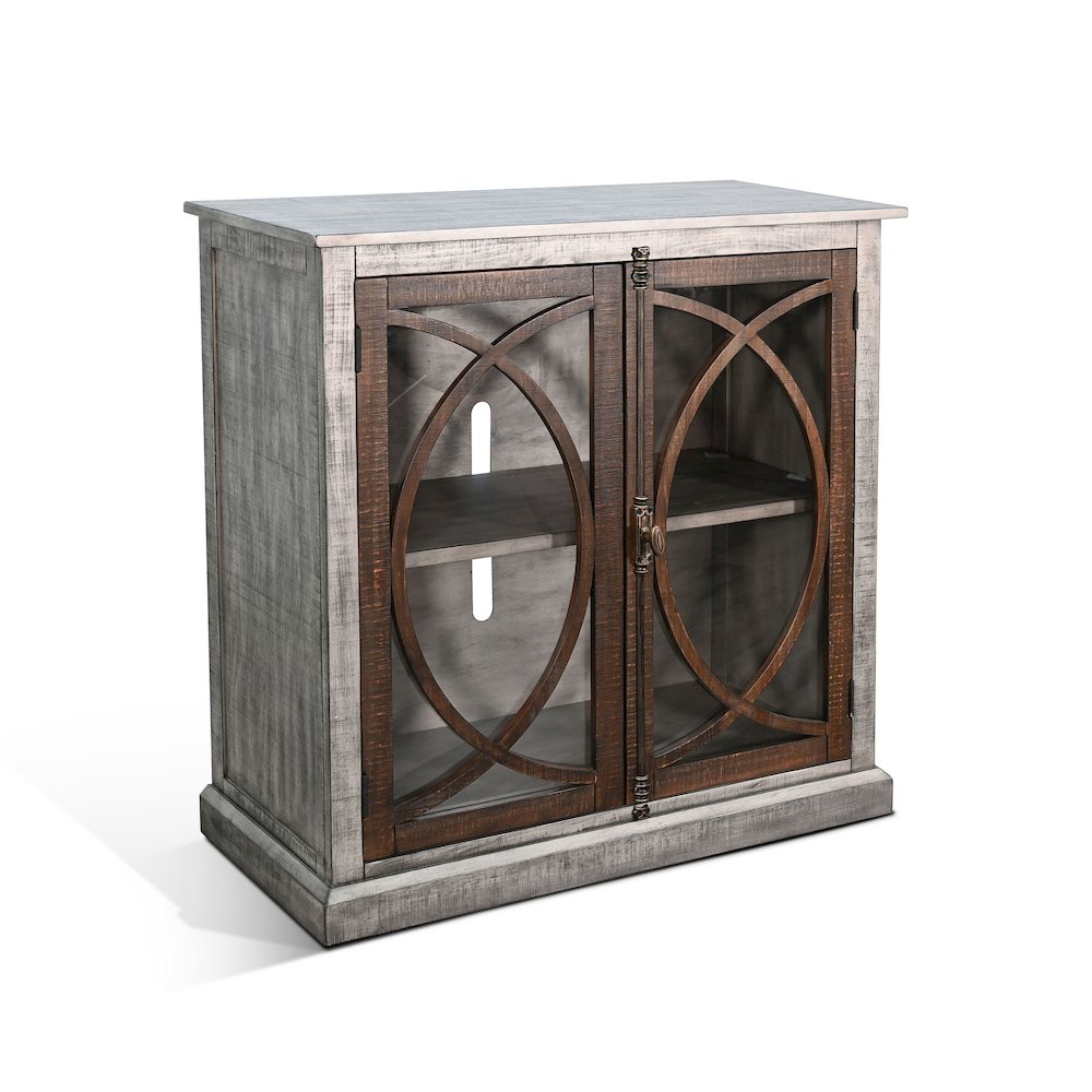 41" Accent Cabinet, Tobacco Leaf/Alpine Grey. Picture 1