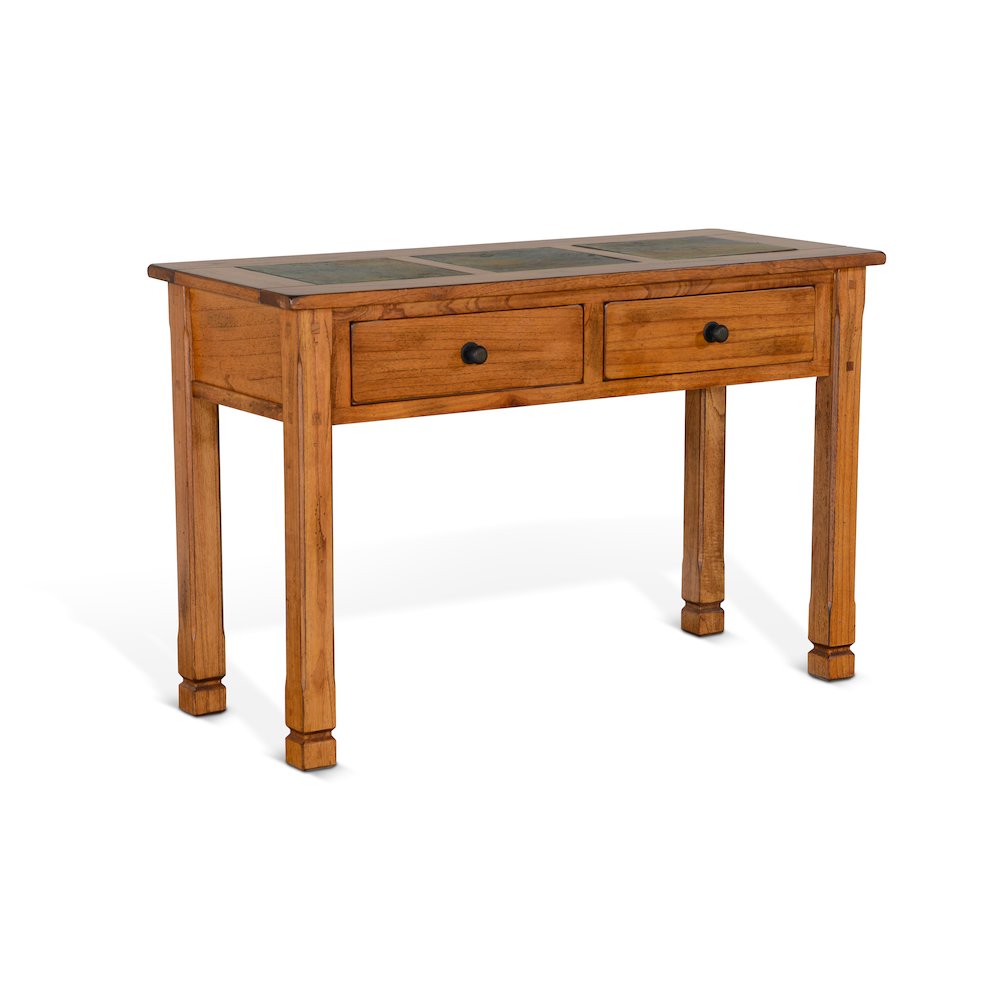 Sedona 48" Transitional Wood Sofa Table in Rustic Oak. Picture 1