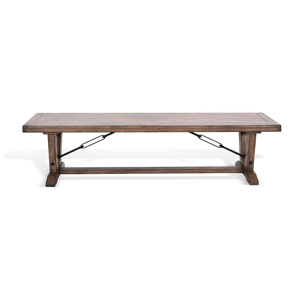 Yellowstone Bench with Turnbuckles, Buckskin. Picture 1