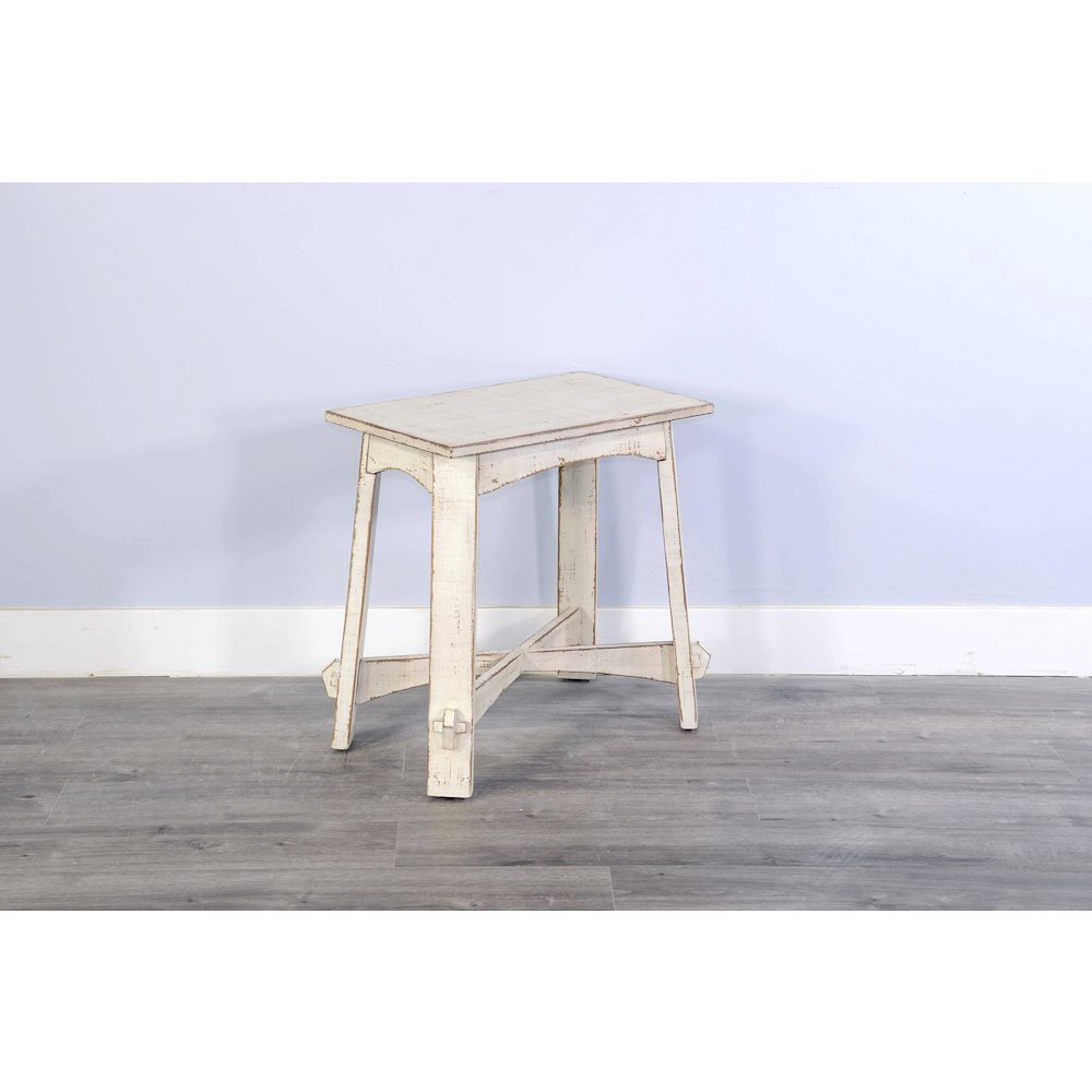 White Sand Chair Side Table. Picture 3