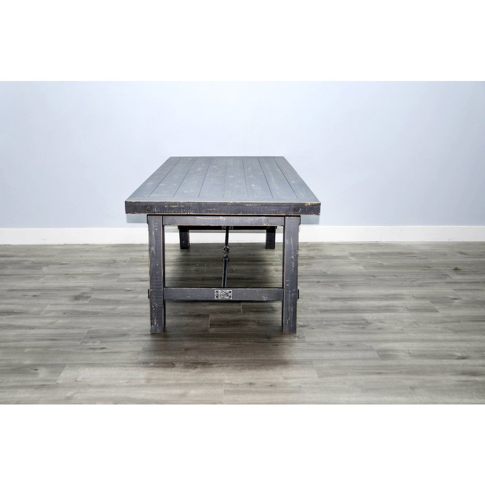 Marina Wood Dining Table with Turnbuckle. Picture 2