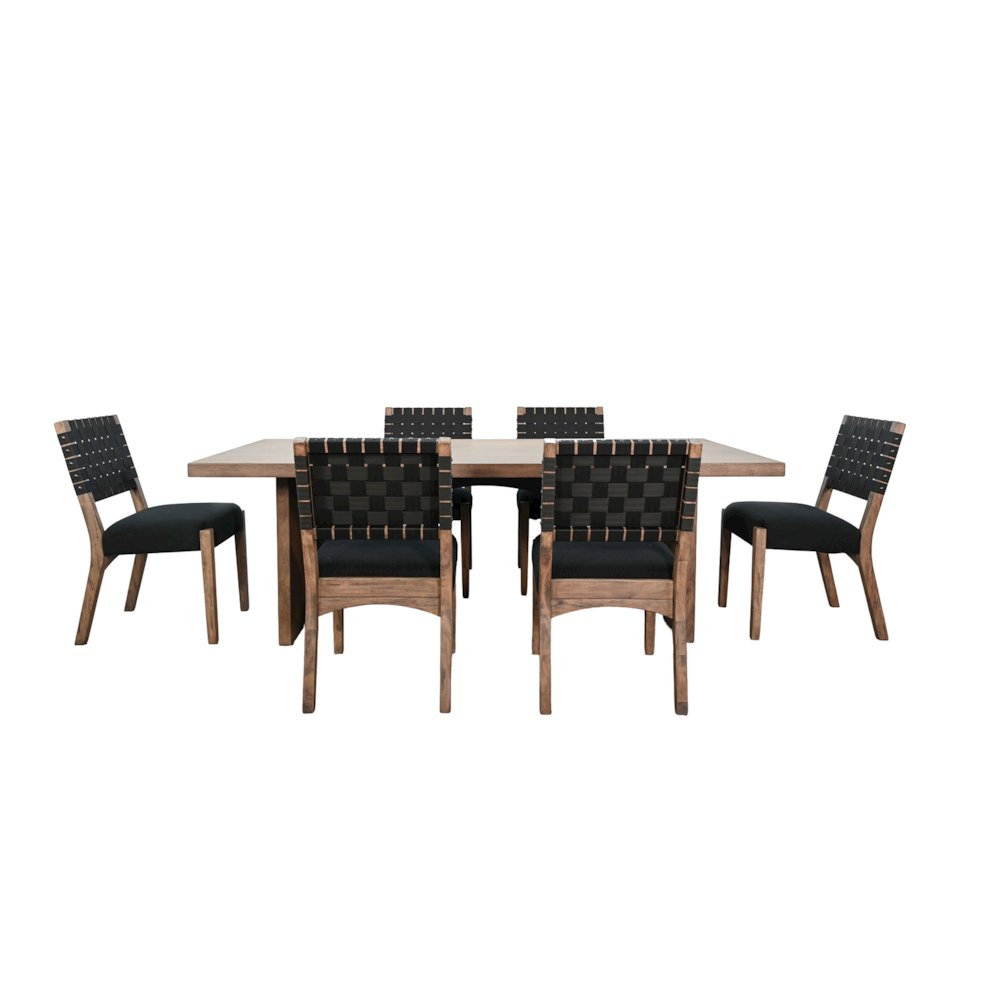 Modern Rectangular Arch Dining Set. Picture 1