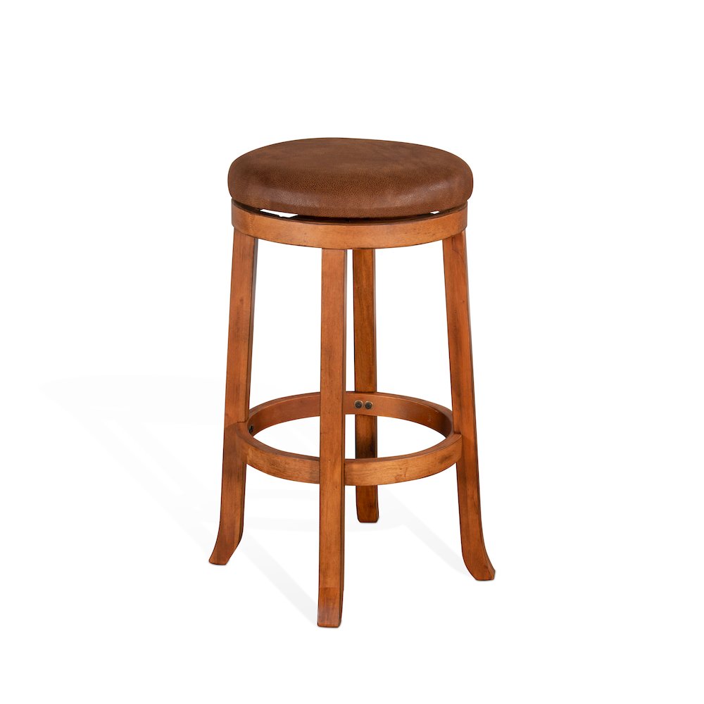 Bar Swivel Stool, Cushion Seat (Set of 2). Picture 1