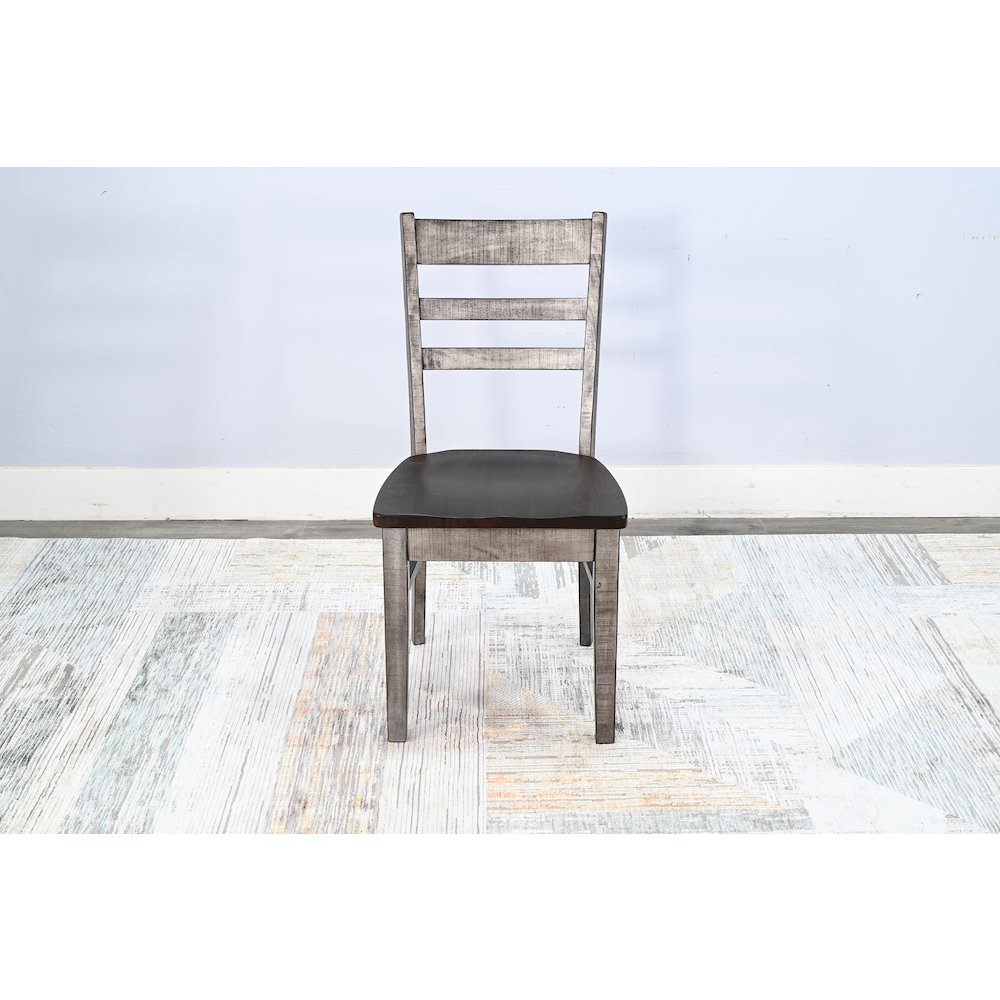 Ladderback Chair, Wood Seat (Set of 2). Picture 1