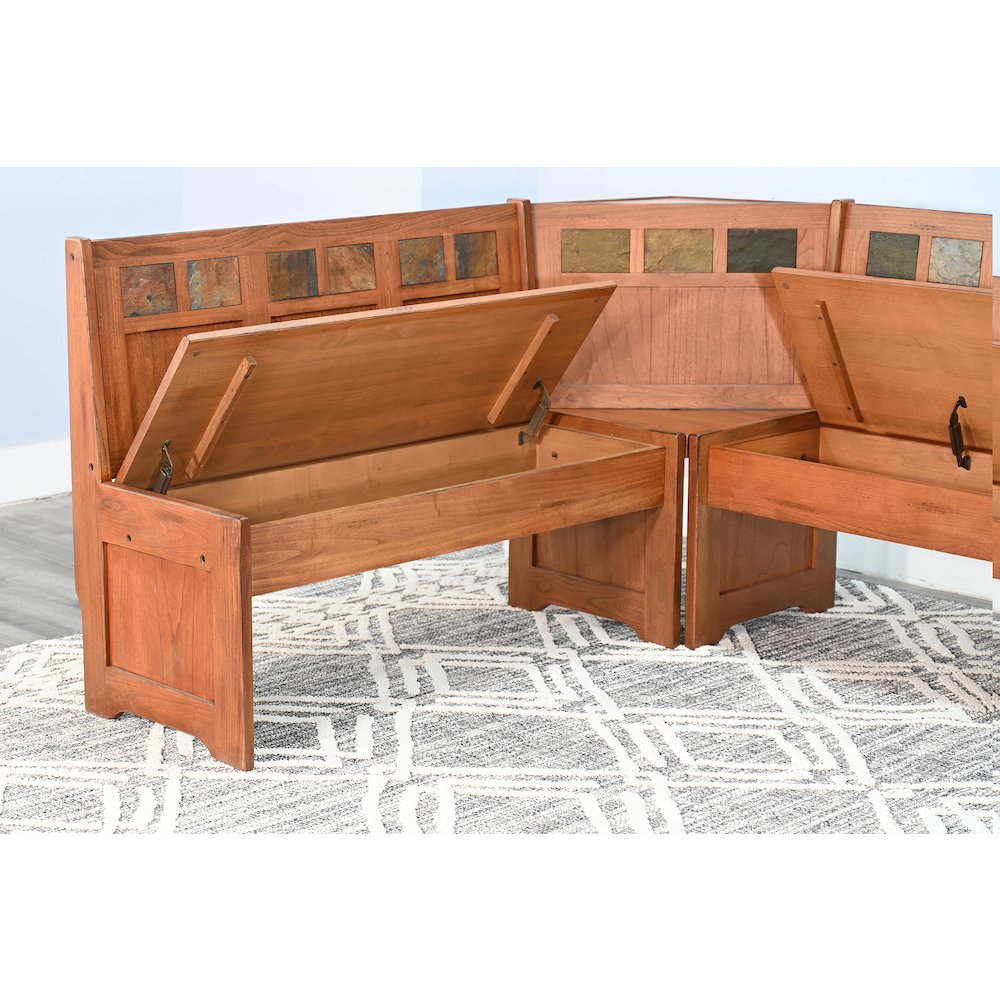 Sunny Designs Sedona Breakfast Nook Set with Side Bench. Picture 3